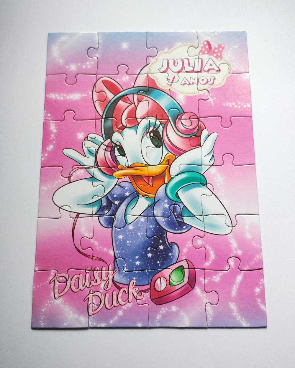 Minnie e Margarida Quebra Cabeças Lembrancinha 20 x 30 cm