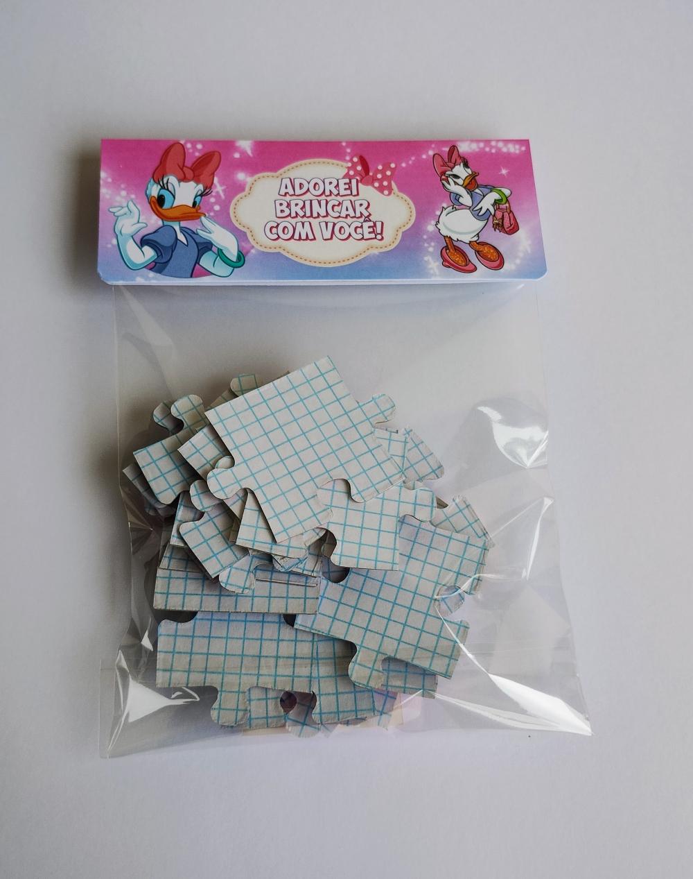 Minnie e Margarida Quebra Cabeças Lembrancinha 20 x 30 cm