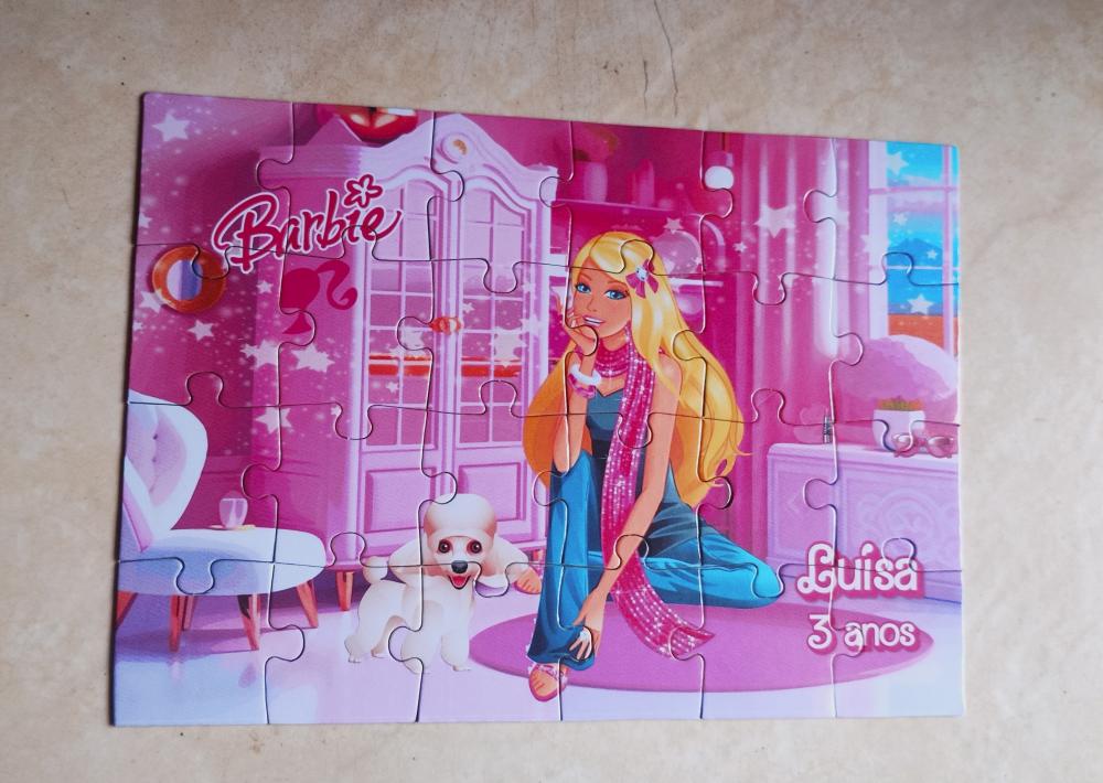 Confeitaria da Alice Quebra Cabeças Lembrancinha 20 x 30 cm