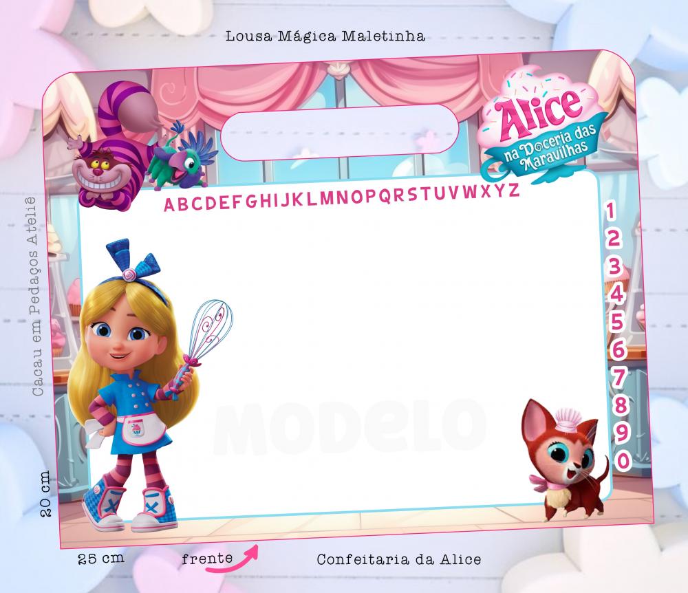 Confeitaria da Alice Lousa Mágica Personalizada com caneta - car
