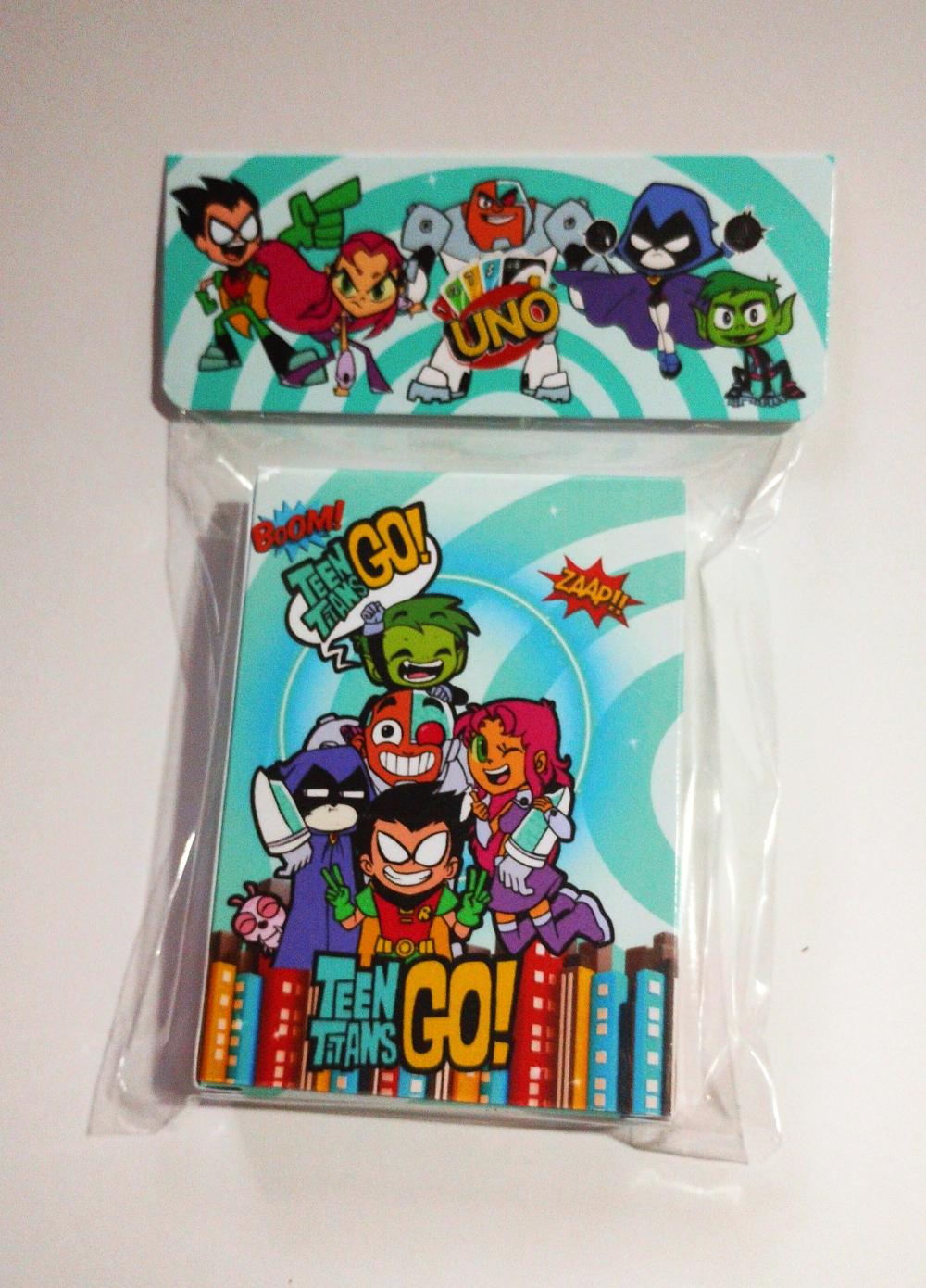 Jogo Uno Jovens Titãs Lembrancinha festa infantil