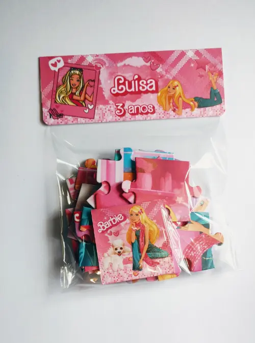 20 Quebra Cabeça Barbie Personalizado 10 x 15 cm
