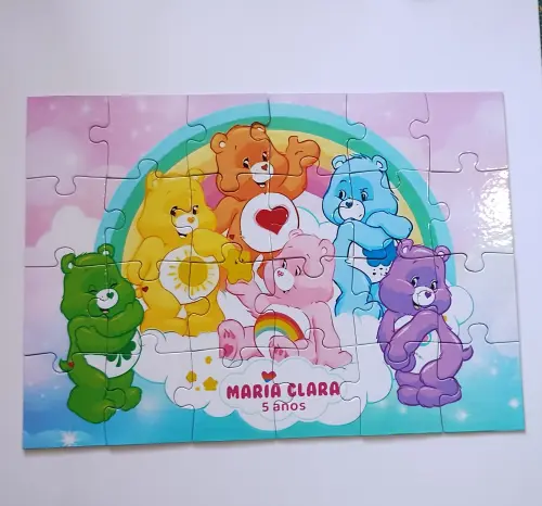 Ursinhos Carinhosos Quebra Cabeça Personalizado 10 x 15 cm