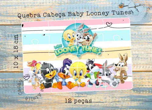 Baby Looney Tunes Quebra Cabeça Personalizado