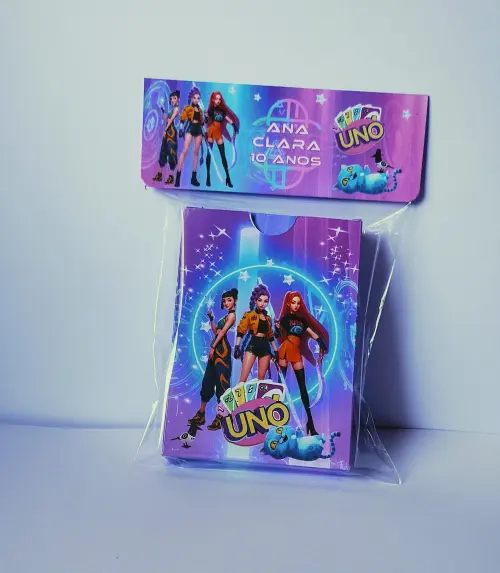 Uno Guerreiras do Kpop Huntrix Lembrancinha de Aniversário