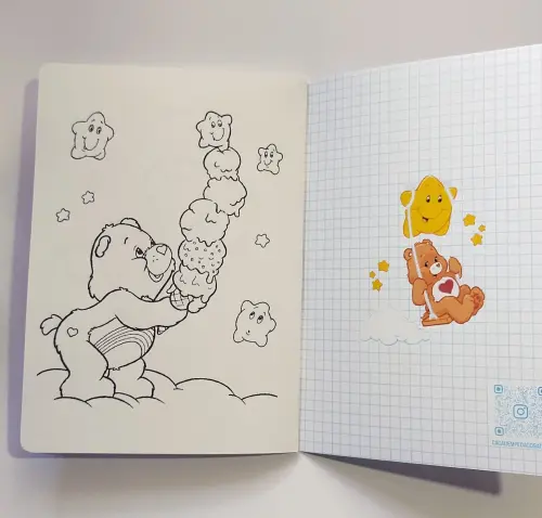 Ursinhos Carinhosos Álbum com Figurinhas Desenhos de Colorir