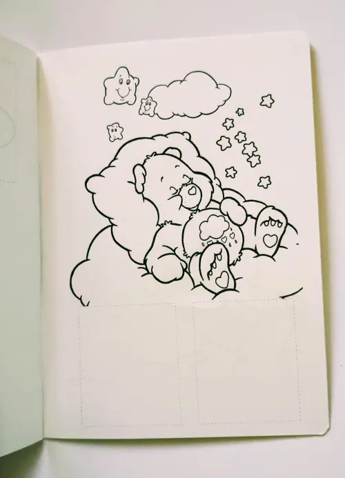 Ursinhos Carinhosos Álbum com Figurinhas Desenhos de Colorir