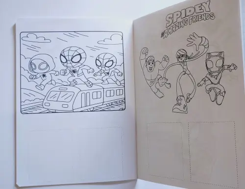 Spidey Álbum com Figurinhas Desenhos de Colorir