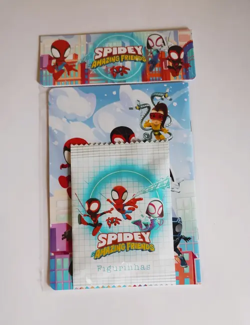 Spidey Álbum com Figurinhas Desenhos de Colorir