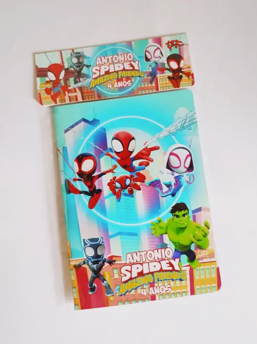 Spidey Álbum com Figurinhas Desenhos de Colorir