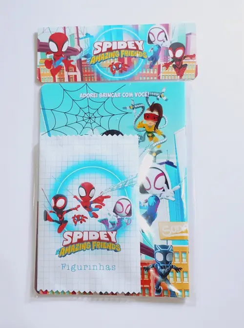Spidey Aranha Fantasma Álbum com Figurinhas Desenhos de Colorir