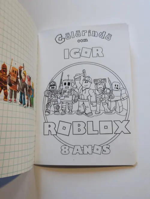 Roblox Álbum com Figurinhas Desenhos de Colorir