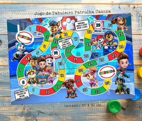 Jogo de Tabuleiro PATRULHA CANINA