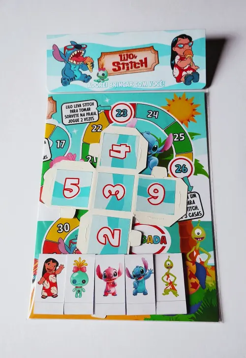 Lilo & Stitch Jogo de Tabuleiro 20 x 30 cm lembrancinha infantil