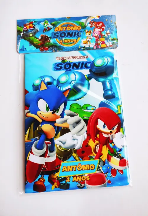 Álbum de Figurinhas e Desenhos para Colorir SONIC Vários temas