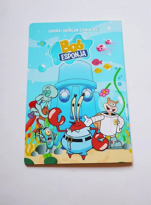 Álbum de Figurinhas e Desenhos para Colorir Bob Esponja