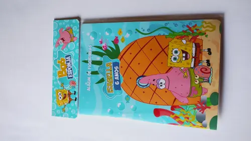 Álbum de Figurinhas e Desenhos para Colorir Bob Esponja