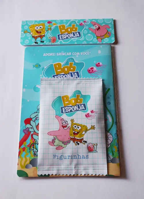 Álbum de Figurinhas e Desenhos para Colorir Bob Esponja