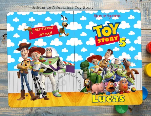 Álbum de Figurinhas e Desenhos para Colorir TOY STORY Vários te