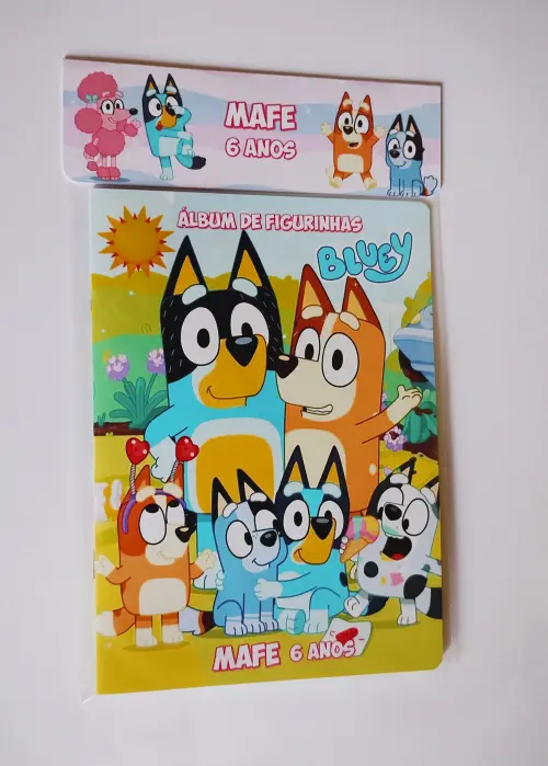 Álbum de Figurinhas e Desenhos para Colorir BLUEY
