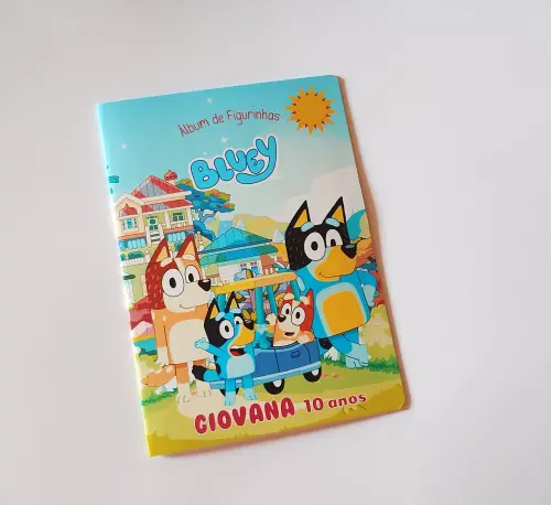 Álbum de Figurinhas e Desenhos para Colorir BLUEY Vários temas