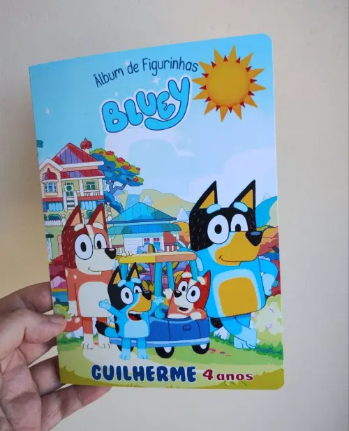 Álbum de Figurinhas e Desenhos para Colorir BLUEY Vários temas