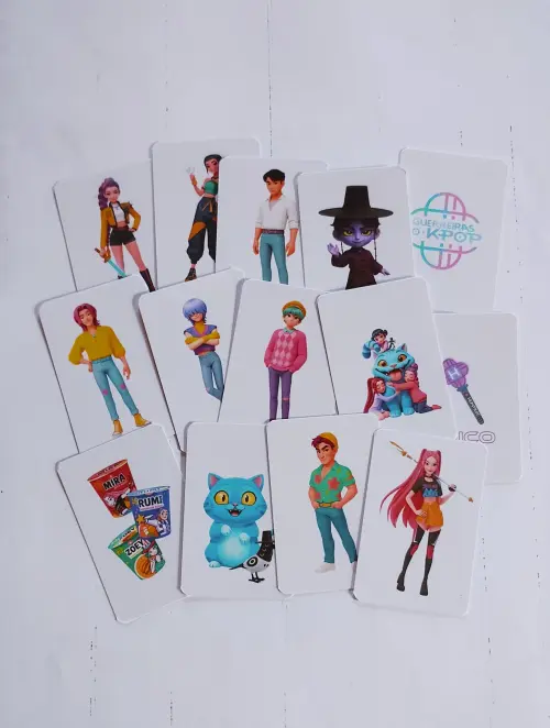 20 jogos da memória  Guerreiras do Kpop personalizado  25 cartas