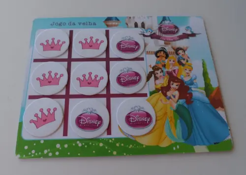Branca de Neve Jogo da Velha Personalizado Princesas