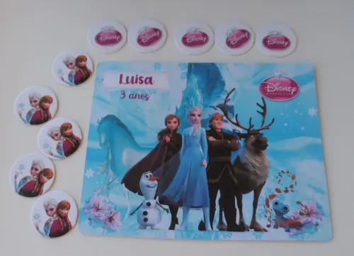 Frozen Jogo da Velha Personalizado + Lousa Mágica