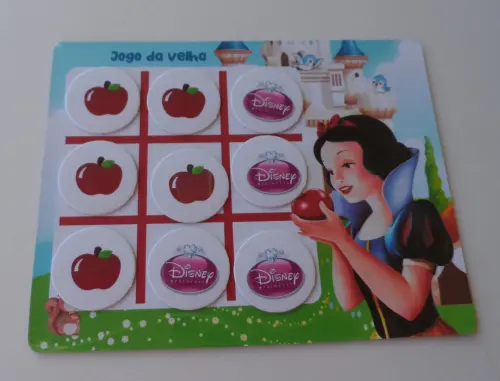 Princesas Jogo da Velha Personalizado Ariel Sofia Branca de Neve Frozen