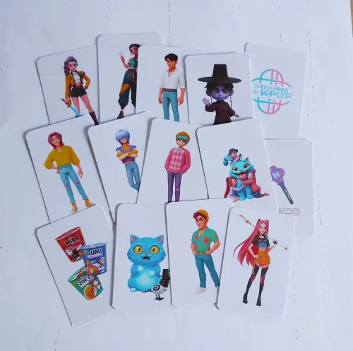 Guerreiras do Kpop Huntrix jogo da memória  com maletinha personalizada