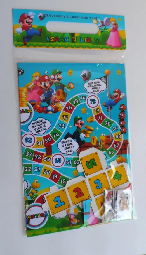 Super Mario Galaxi e Luigi Jogo de Tabuleiro Super Mario e Luigi