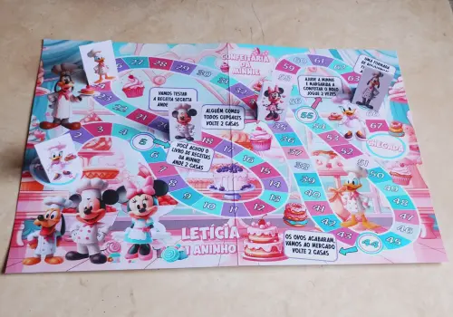 Confeitaria da Minnie Jogo de Tabuleiro cm lembrancinha infantil