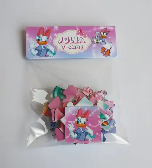 Minnie e Margarida Quebra Cabeças Lembrancinha 20 x 30 cm