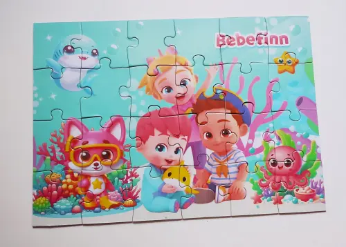 Bebe Finn Quebra Cabeças 24 Peças Lembrancinha 20 x 30 cm
