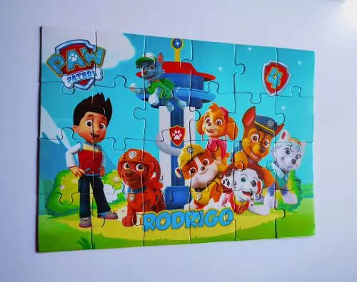 Patrulha Canina Quebra Cabeças Lembrancinha festa infantil