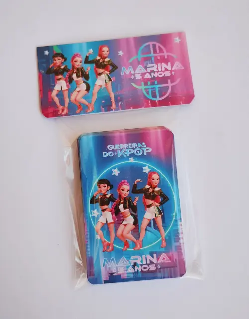 Guerreiras do Kpop Huntrix  jogo da memória G personalizado 23 c
