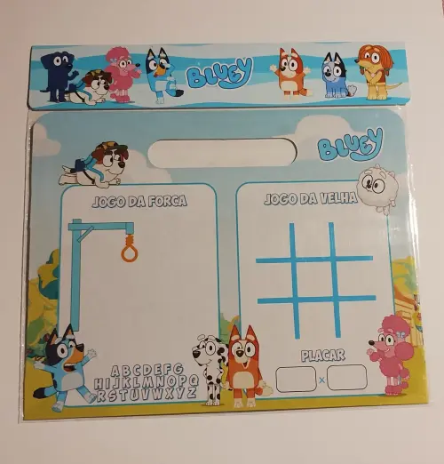 Bluey Lousa Mágica Cartonada Personalizada lembrancinha festa in