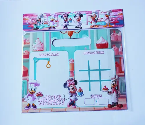 Confeitaria da Minnie Mickey Lousa Mágica Cartonada com caneta L