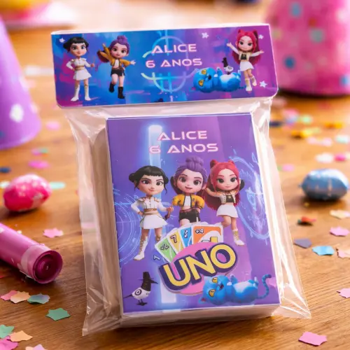Uno Guerreiras do Kpop Huntrix Lembrancinha festa