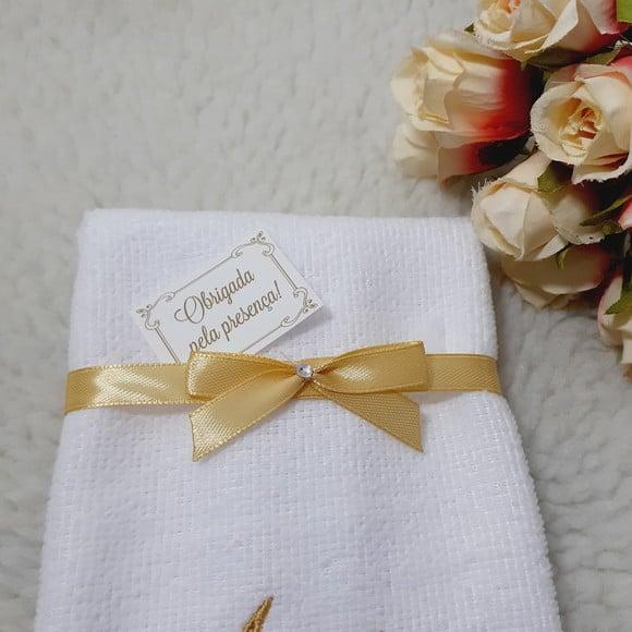 15 Lembrança Personalizada Aniversário 80 Anos Toalha Flor