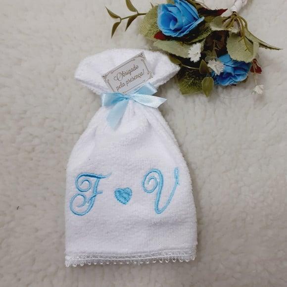 15 Lembranças de Casamento Toalha Bordada Personalizada