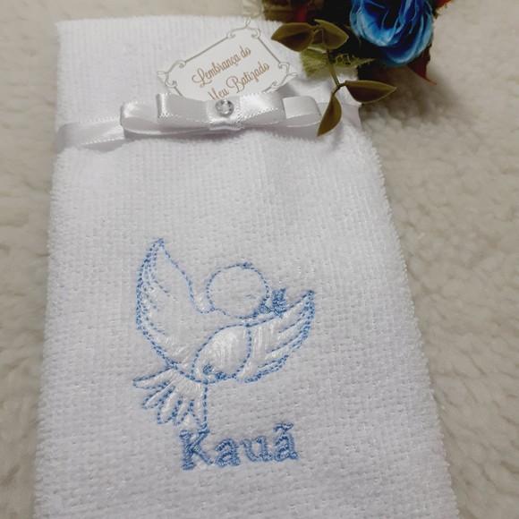 15 Lembrancinha Batizado Personalizada Toalha Bordada