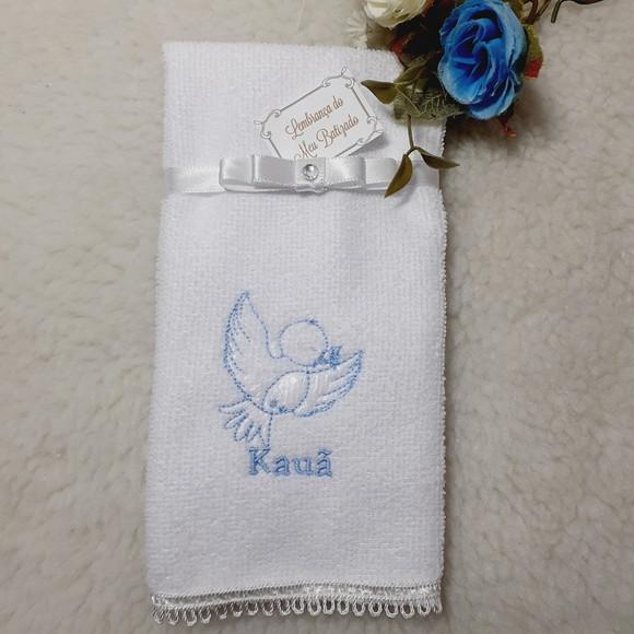 15 Lembrancinha Batizado Personalizada Toalha Bordada