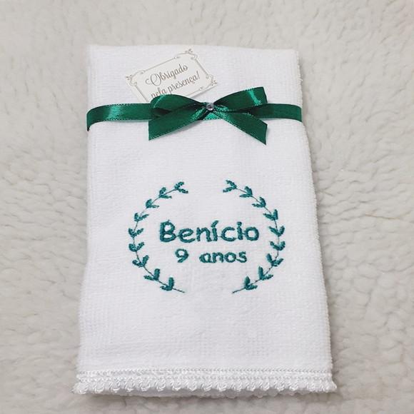 15 Lembrancinhas de Aniversário Toalha Bordada Personalizada