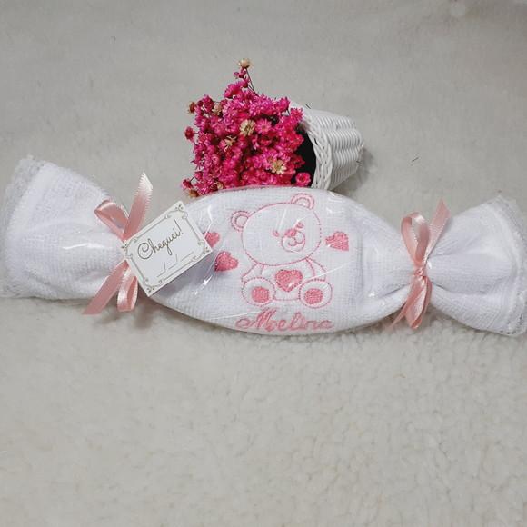 15 Lembrancinhas de Maternidade Personalizada Ursinha Rosa