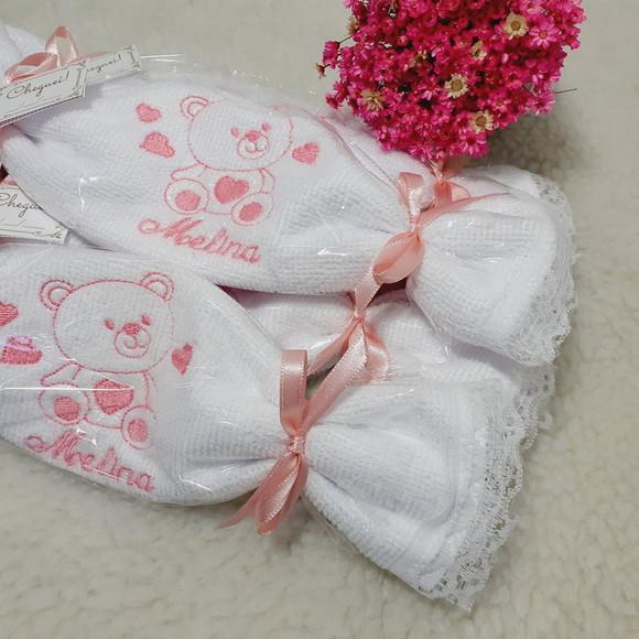 15 Lembrancinhas de Maternidade Personalizada Ursinha Rosa