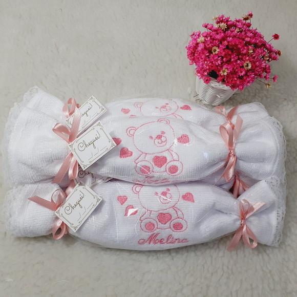 15 Lembrancinhas de Maternidade Personalizada Ursinha Rosa