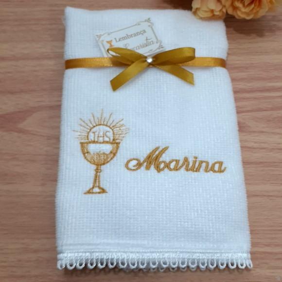 20 Lembranças Personalizada de Primeira Eucaristia Toalha
