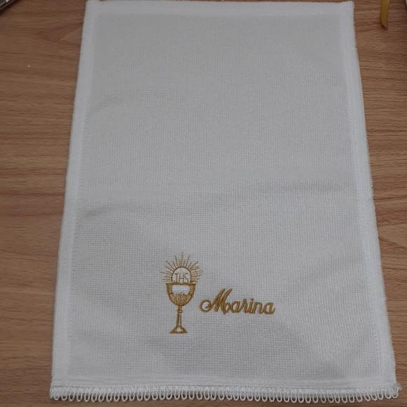 20 Lembranças Personalizada de Primeira Eucaristia Toalha